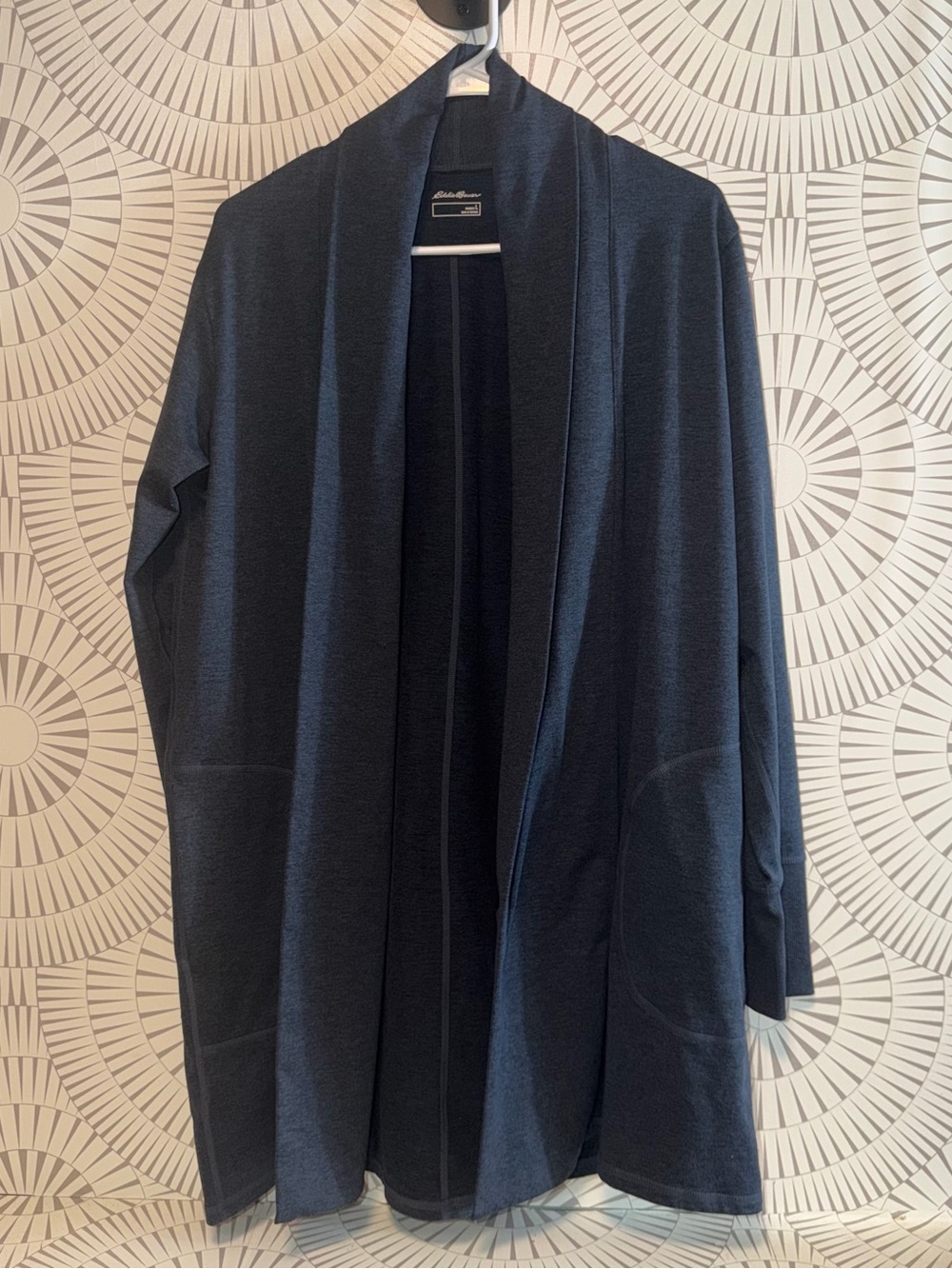 Eddie Bauer Women’s‎ Open Front Navy Cardigan Large